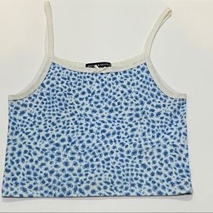 Blue Cheetah print belle tank